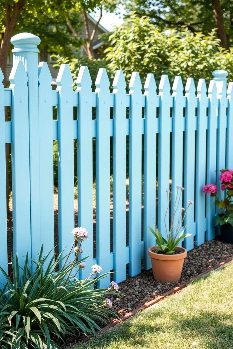 Pale Blue for a Soft and Peaceful Ambiance - 25 Fence Paint Colours