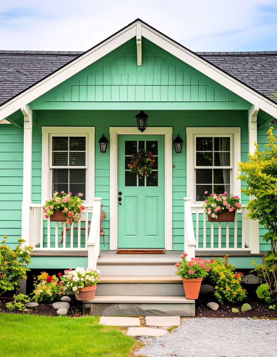 Pale Green for Gentle Harmony House Exterior Colors