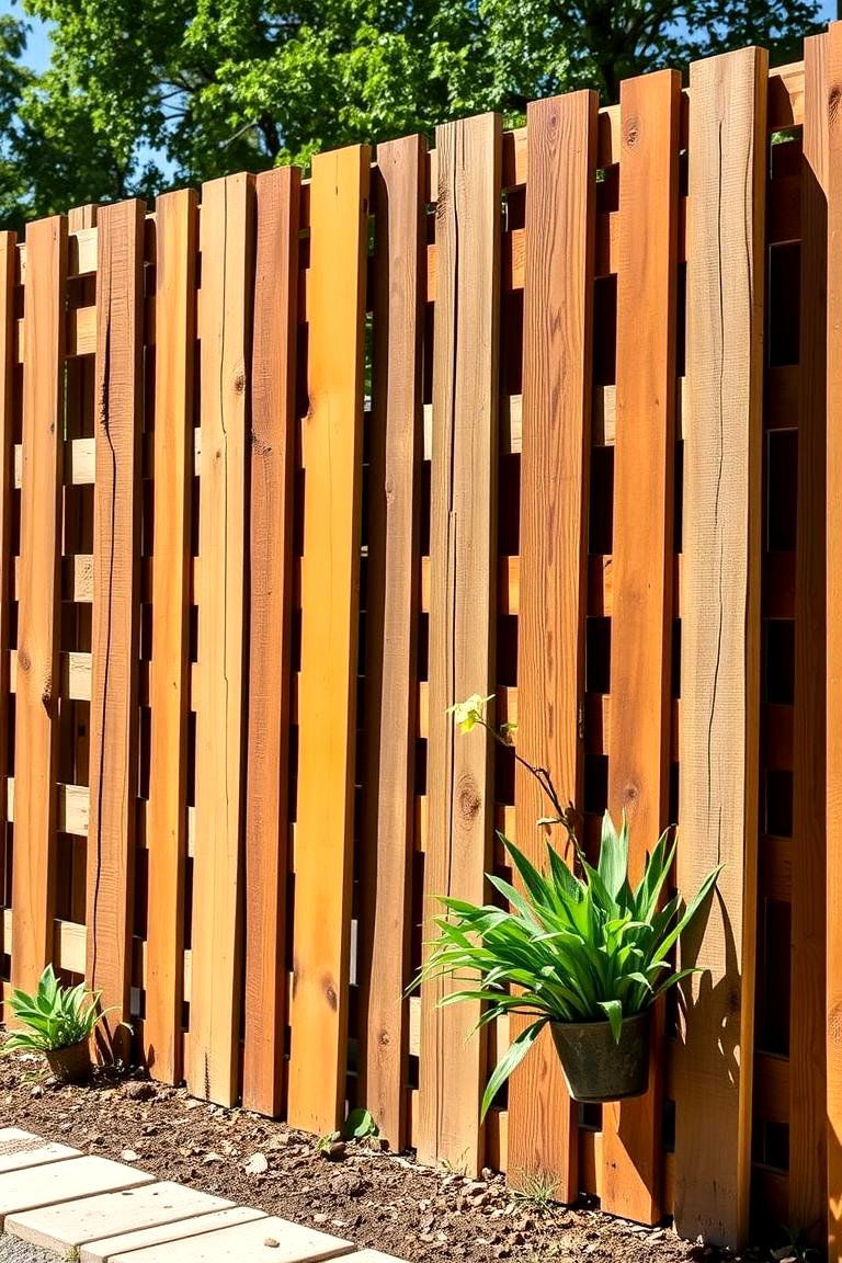 Pallet Fence for an Inexpensive and Creative Solution - 25 Corner Fence Ideas