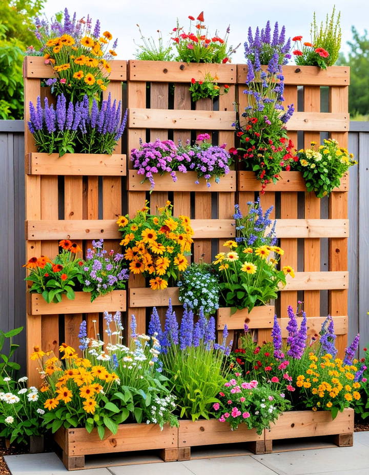 Pallet Garden for Pollinator Plants Vertical Pallet Garden Ideas