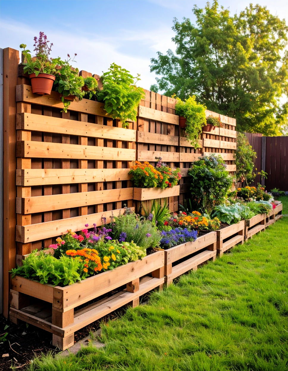 Pallet Wall Fence Art
