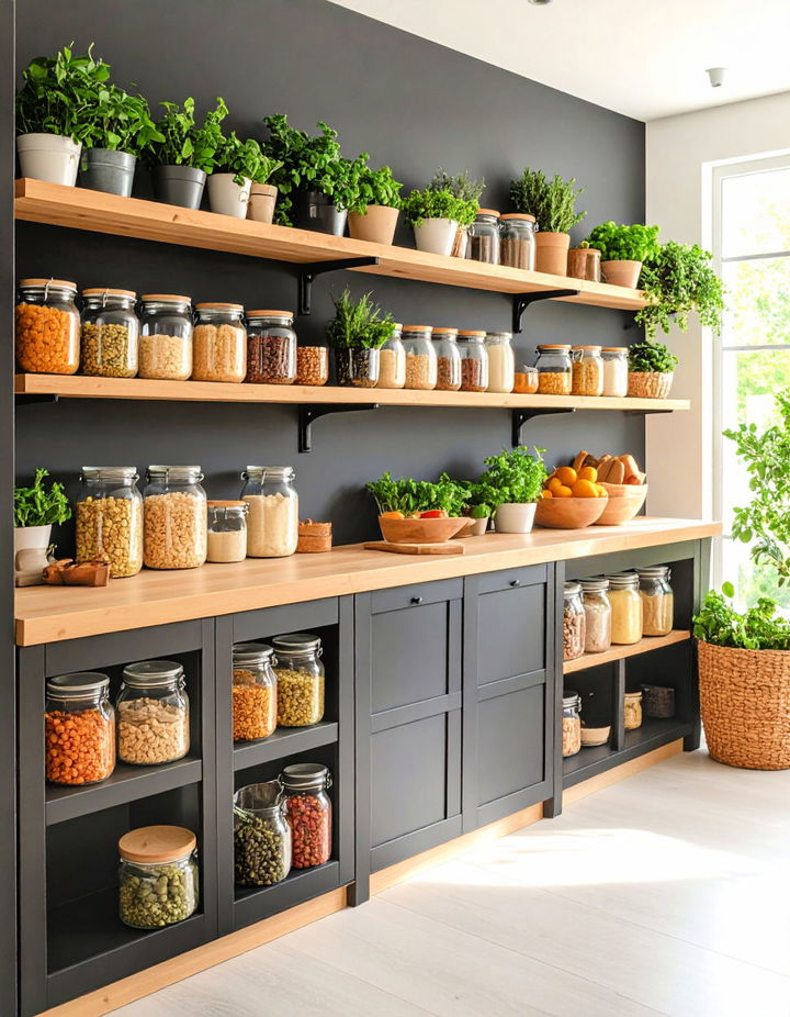 Pantry with a Chalkboard Wall Walk in Pantry Ideas