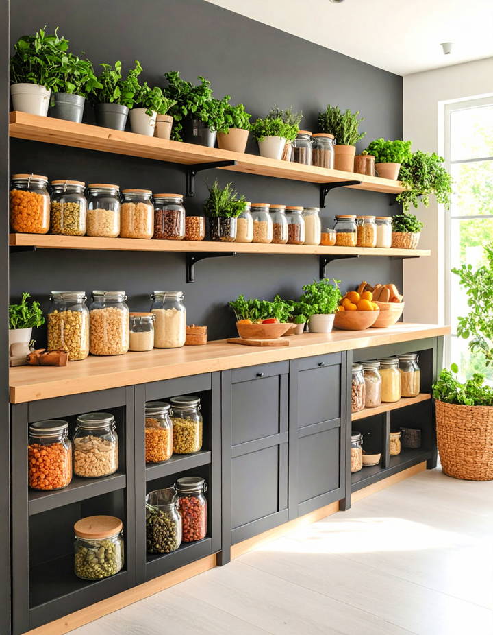 Pantry with a Chalkboard Wall Walk in Pantry Ideas
