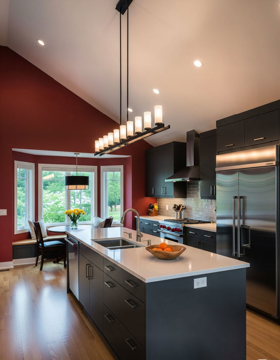 Pendant Lighting for a Statement Look Vaulted Ceiling Kitchen Ideas
