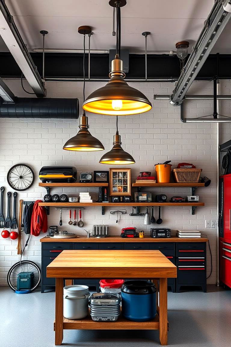 Pendant Lights for a Stylish Touch - 25 Garage Lighting Ideas