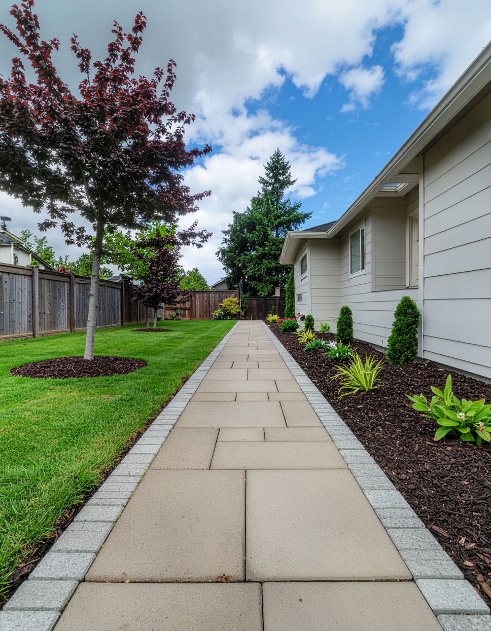 Permeable Paver Pathway