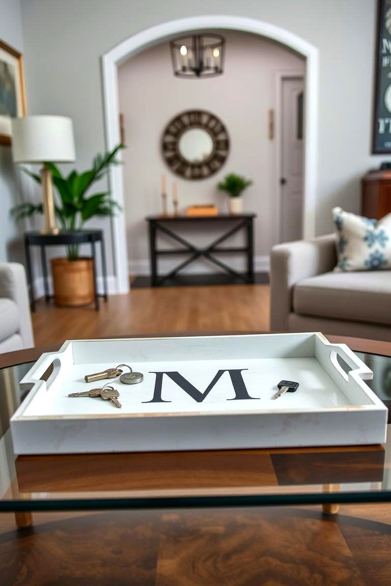Personalize with Custom Monogrammed Trays - 25 Tray Decor Ideas