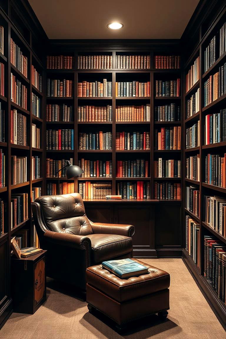 Personalized Library or Reading Nook - 25 Luxury Man Cave Ideas