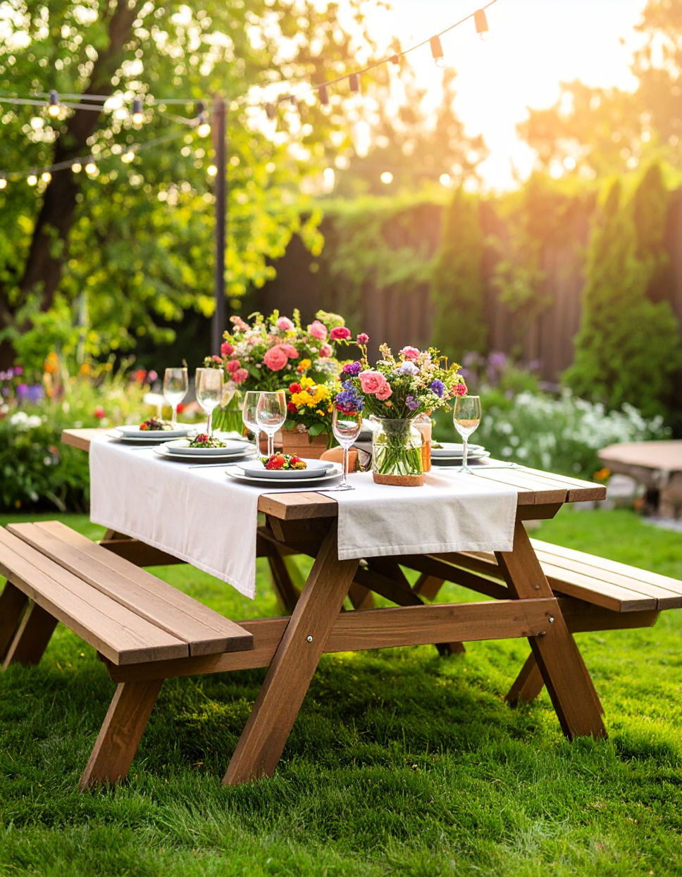 Picnic Table for Garden Seating