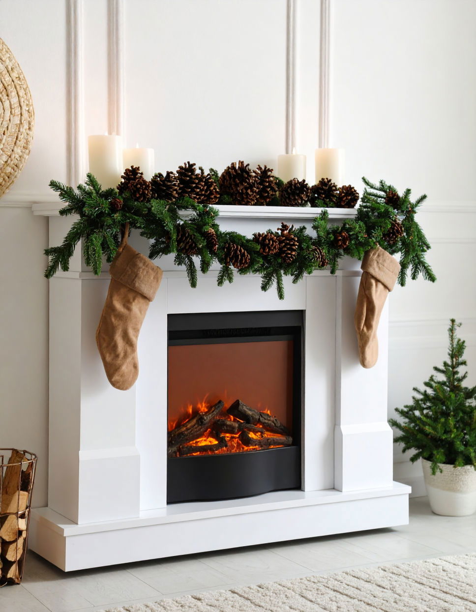 Pinecone and Evergreen Garland