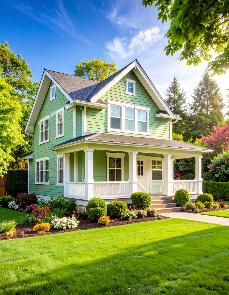 Pistachio Green with White for a Refreshing Look