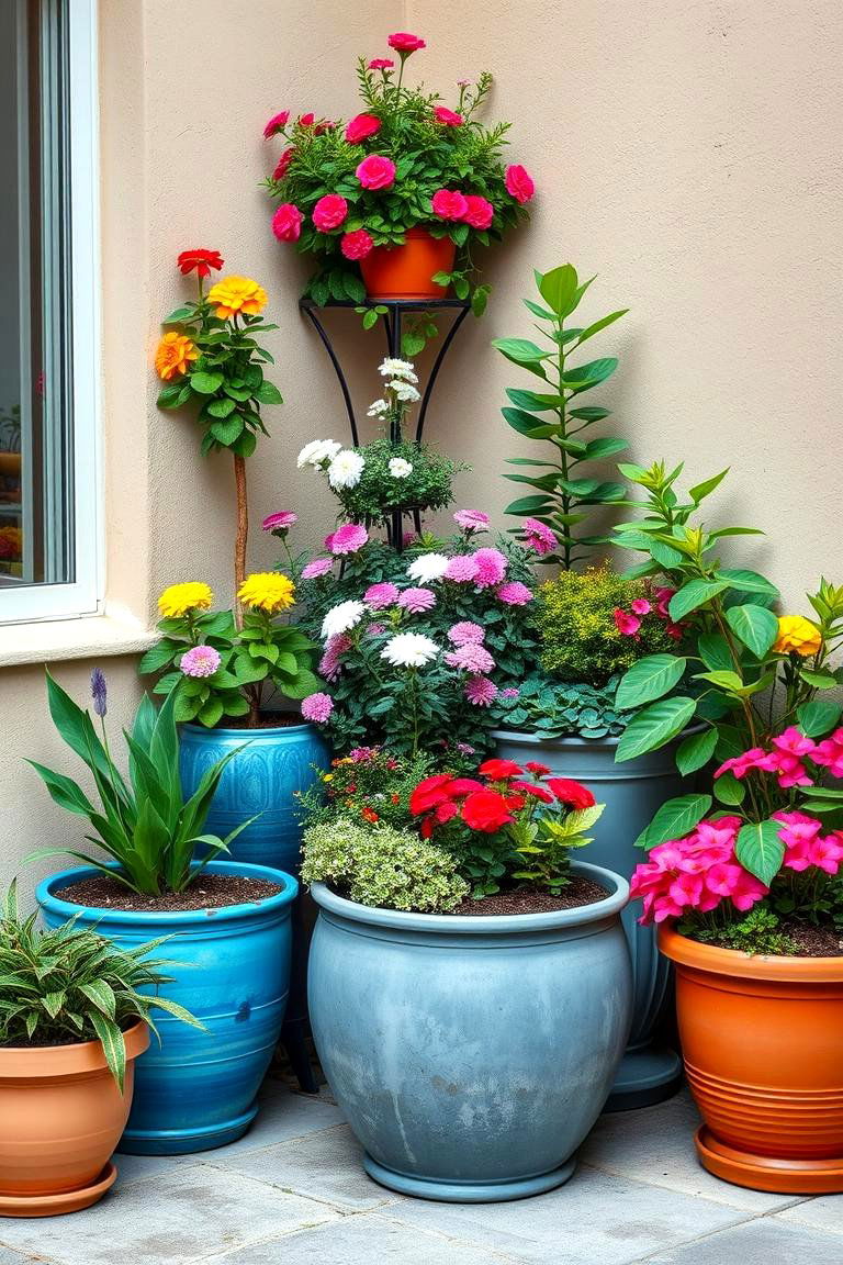 Plant a Container Garden - 25 Corner Garden Ideas
