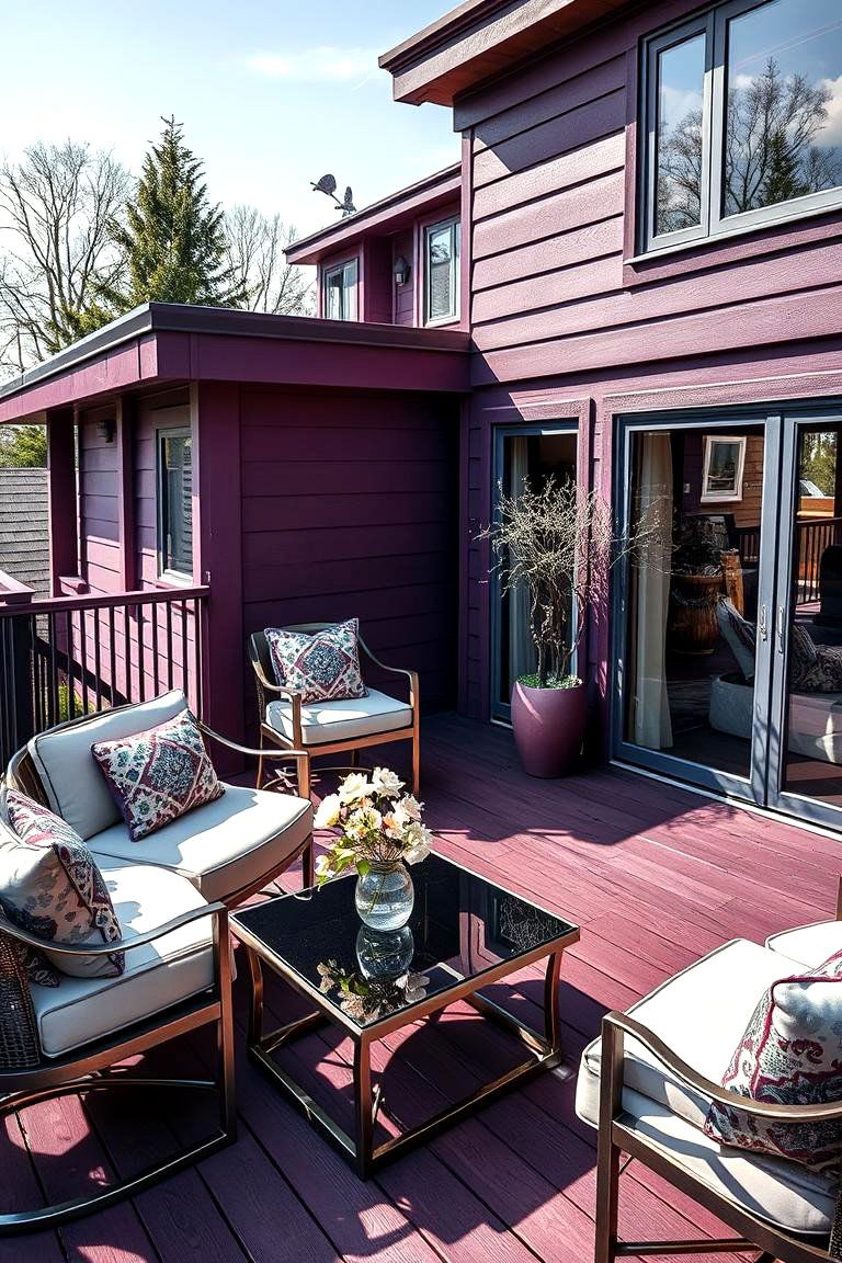 Plum and Silver - 25 Two Tone Deck Color Schemes