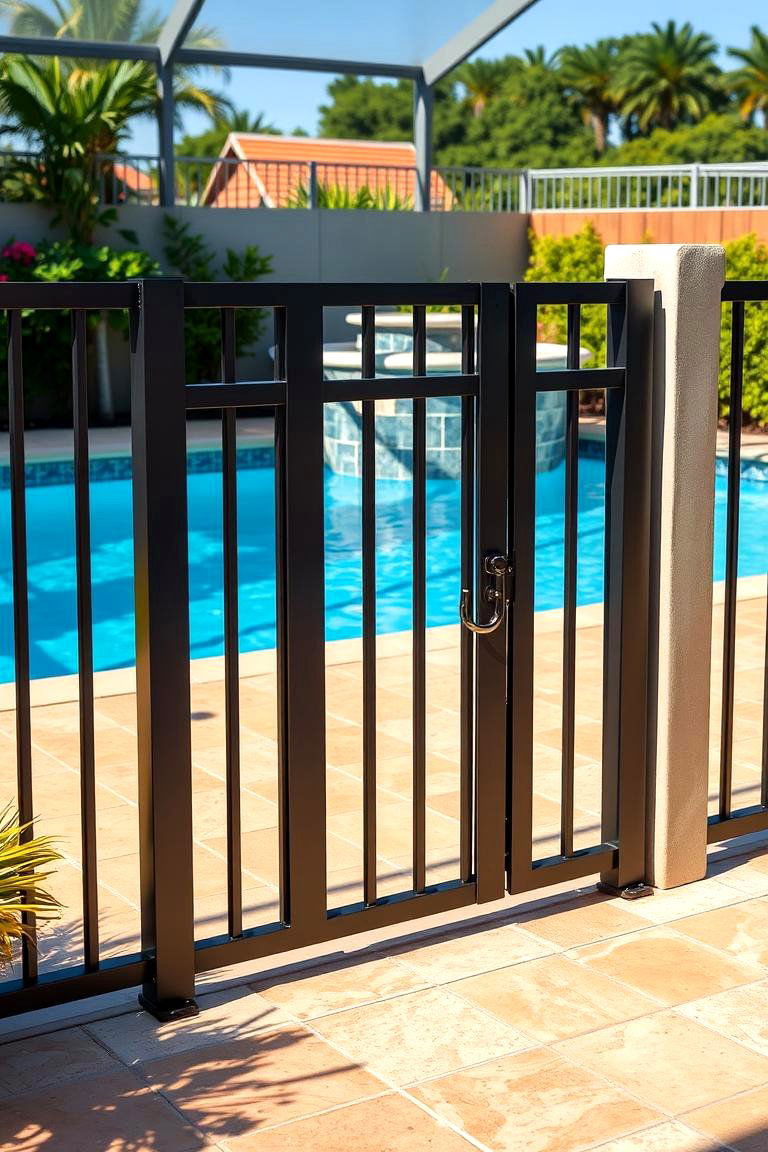 Pool Gate for Safety and Style - 25 Fence Gate Ideas