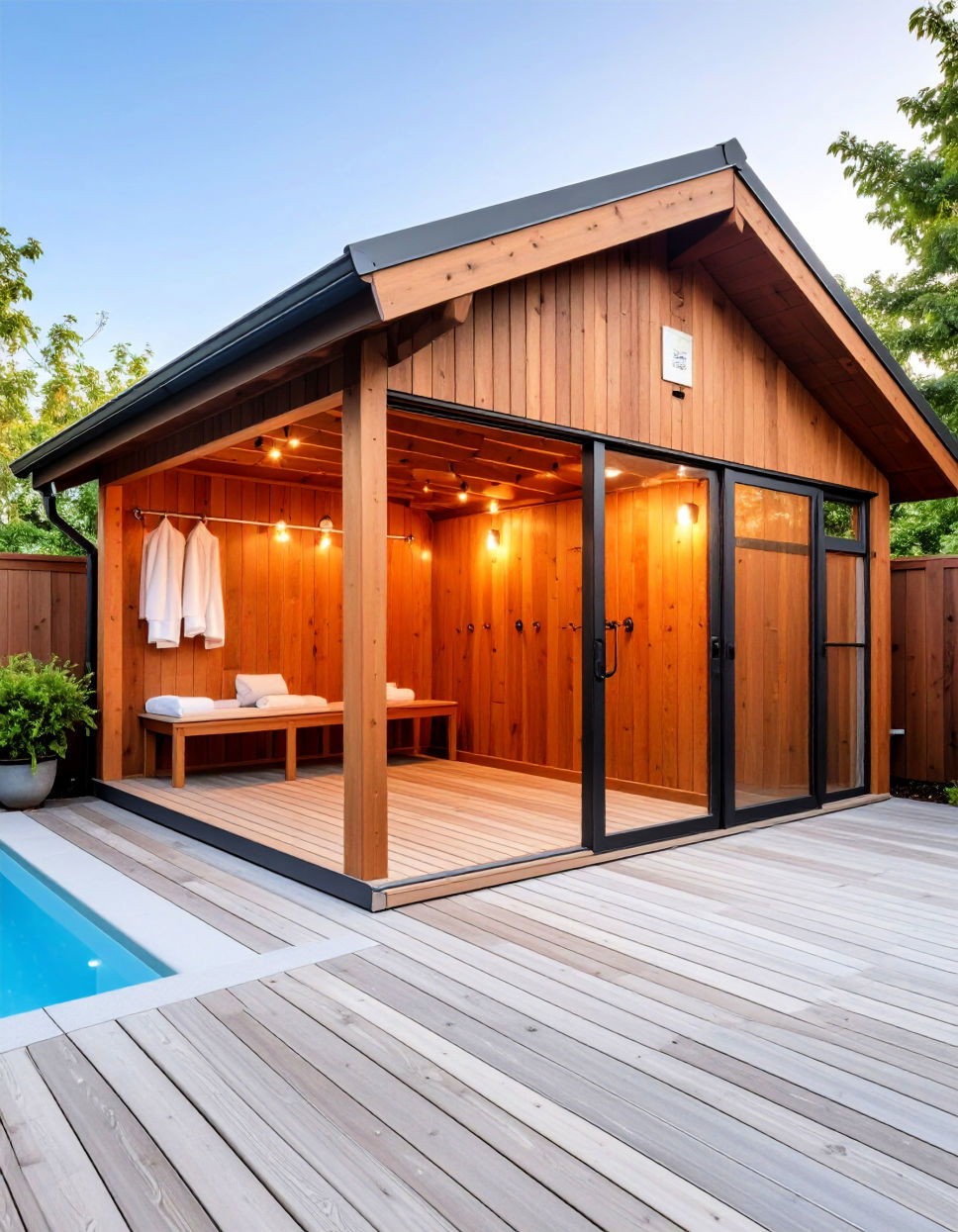Pool Shed as a Changing Station