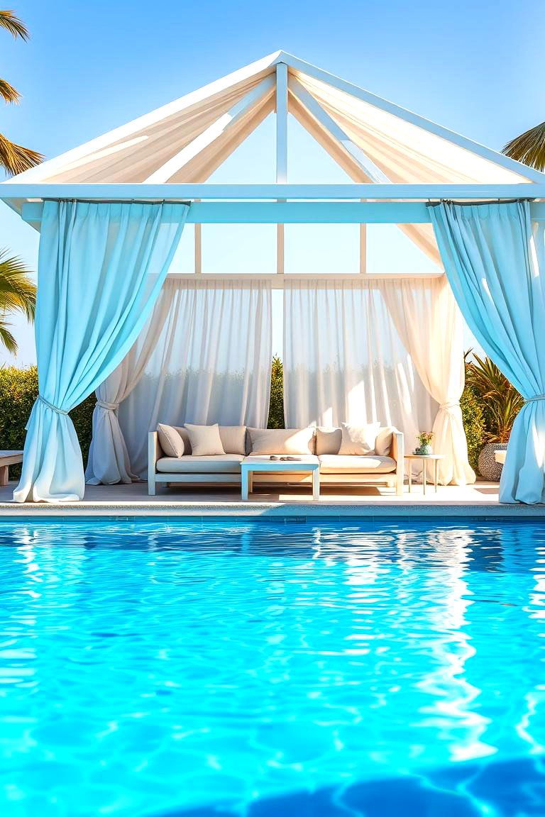 Poolside Cabanas for Resort Style Comfort - 25 Pool Shade Ideas