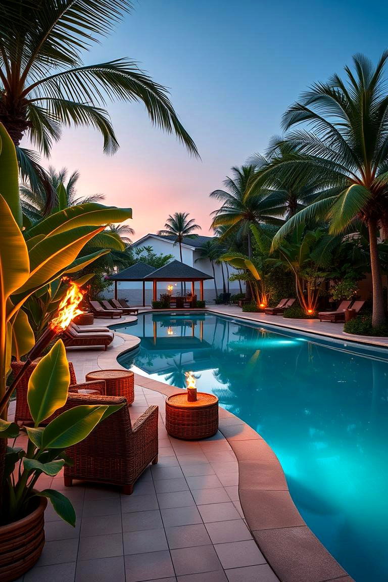 Poolside Paradise - 25 Tropical Backyard Ideas