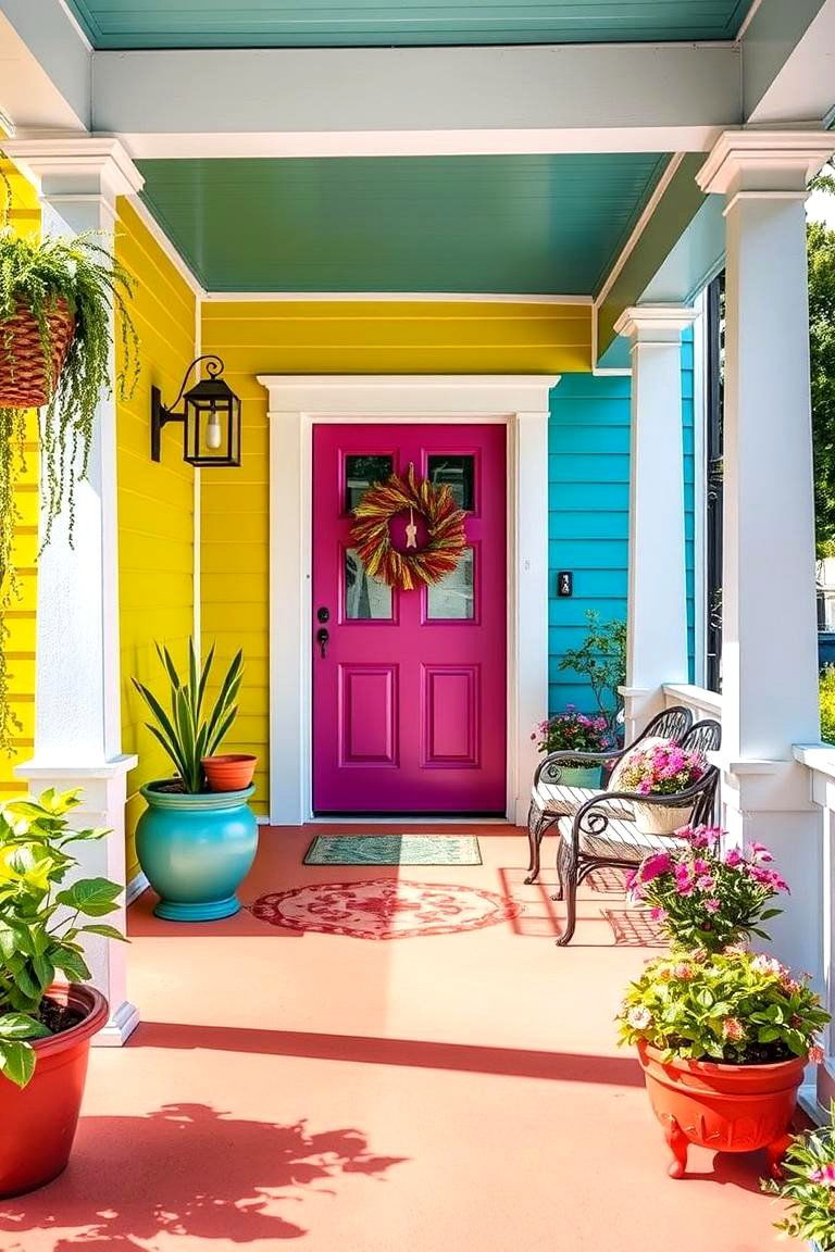 Porch Paint for a Quick and Colorful Transformation - 25 Porch Flooring Options