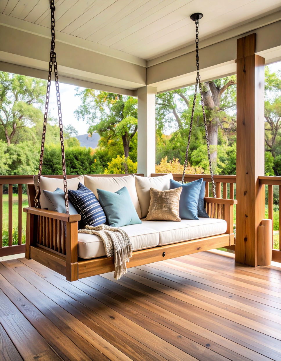 Porch Swing with Side Storage