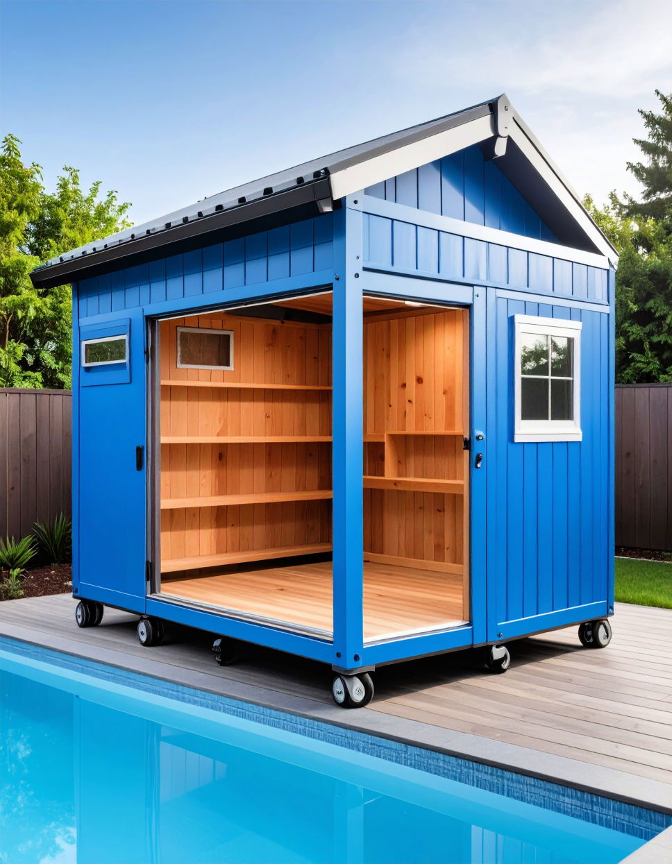 Portable Pool Shed