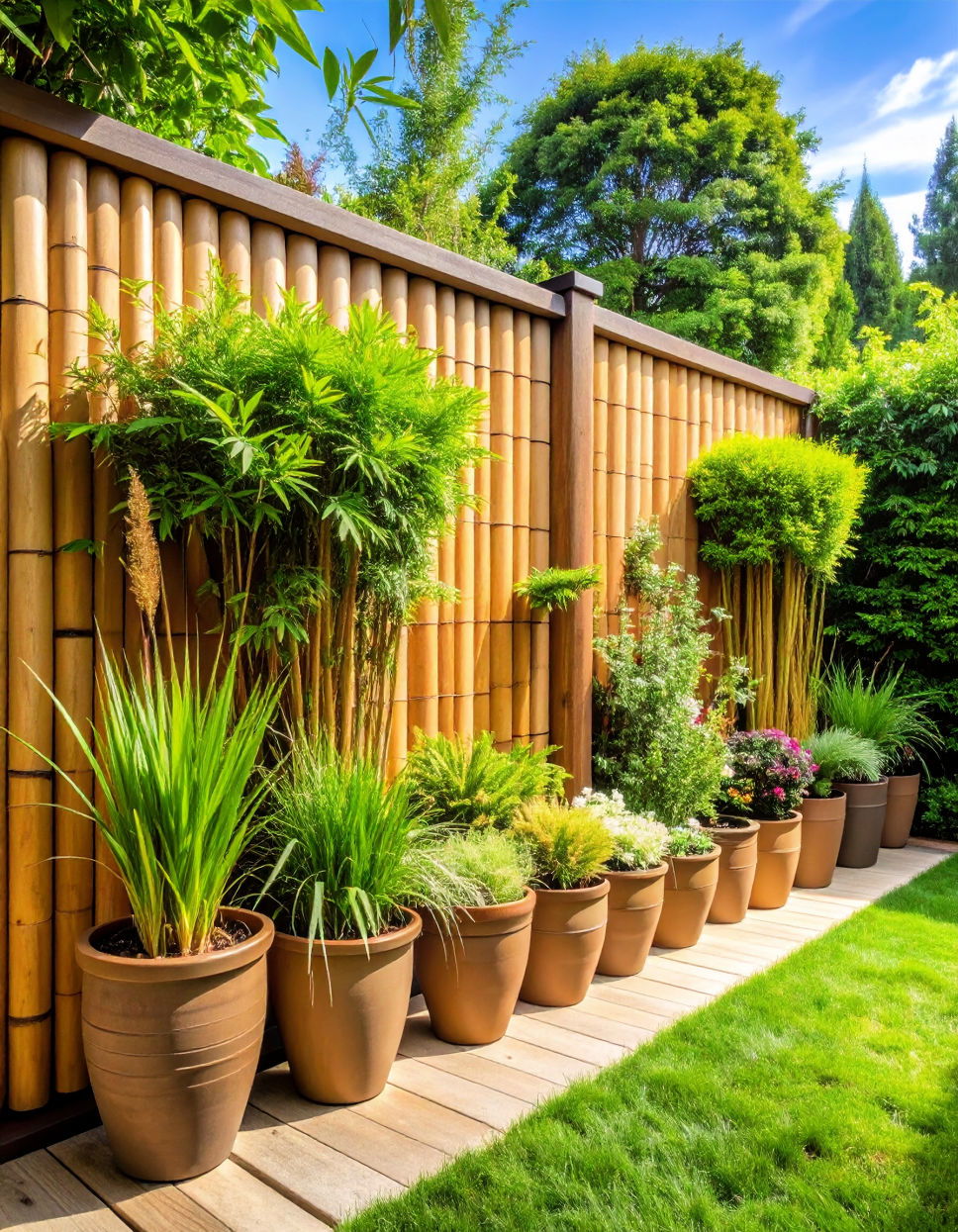 Pot Garden for Privacy