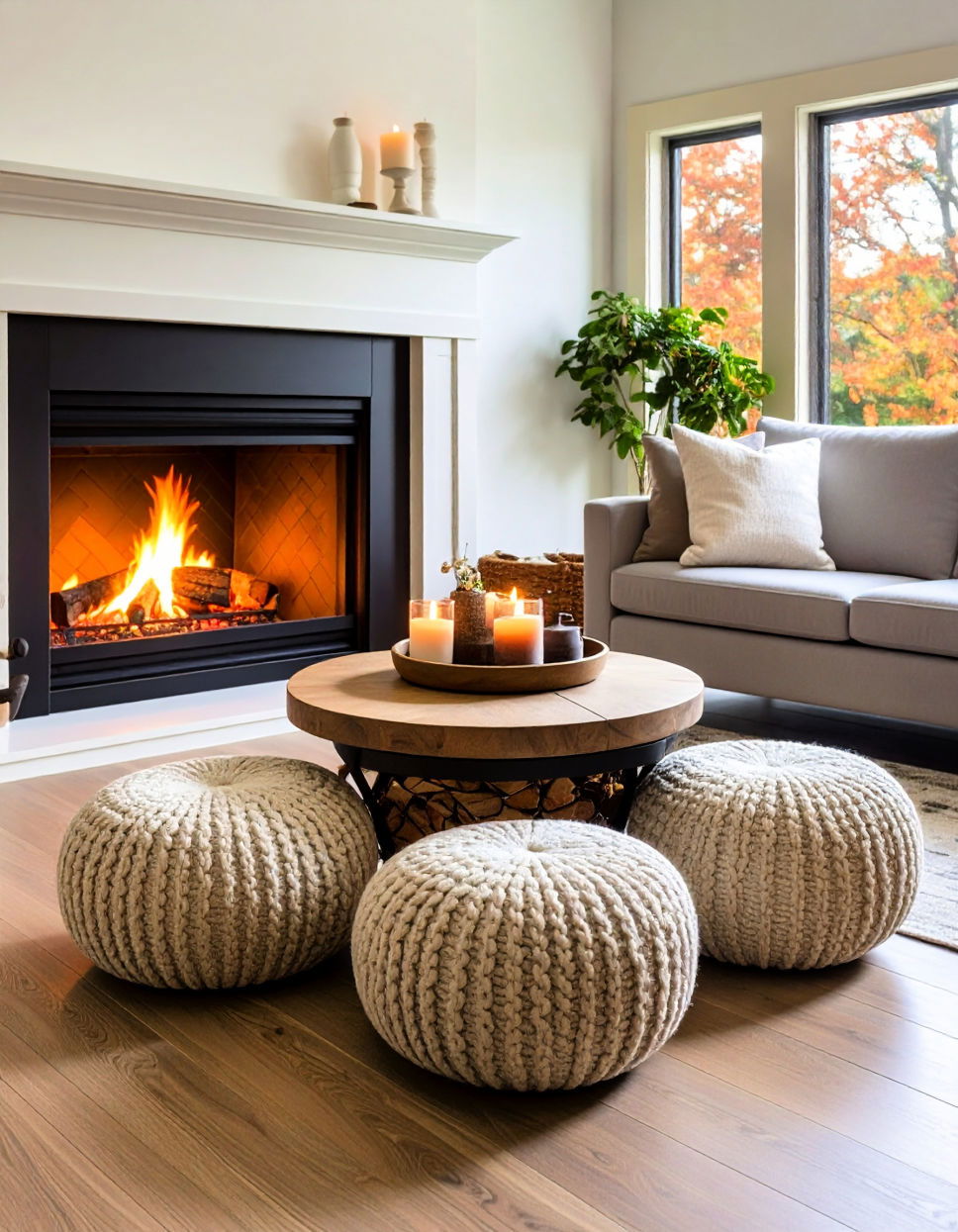 Poufs for a Casual Touch