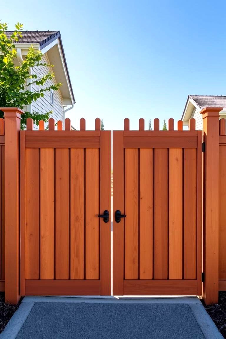 Privacy Fencing Gates - 25 Front Gate Ideas