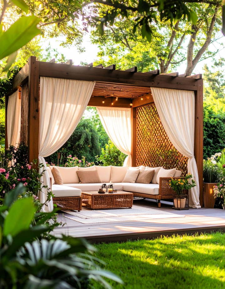 Privacy Screens for Secluded Relaxation Veranda Ideas