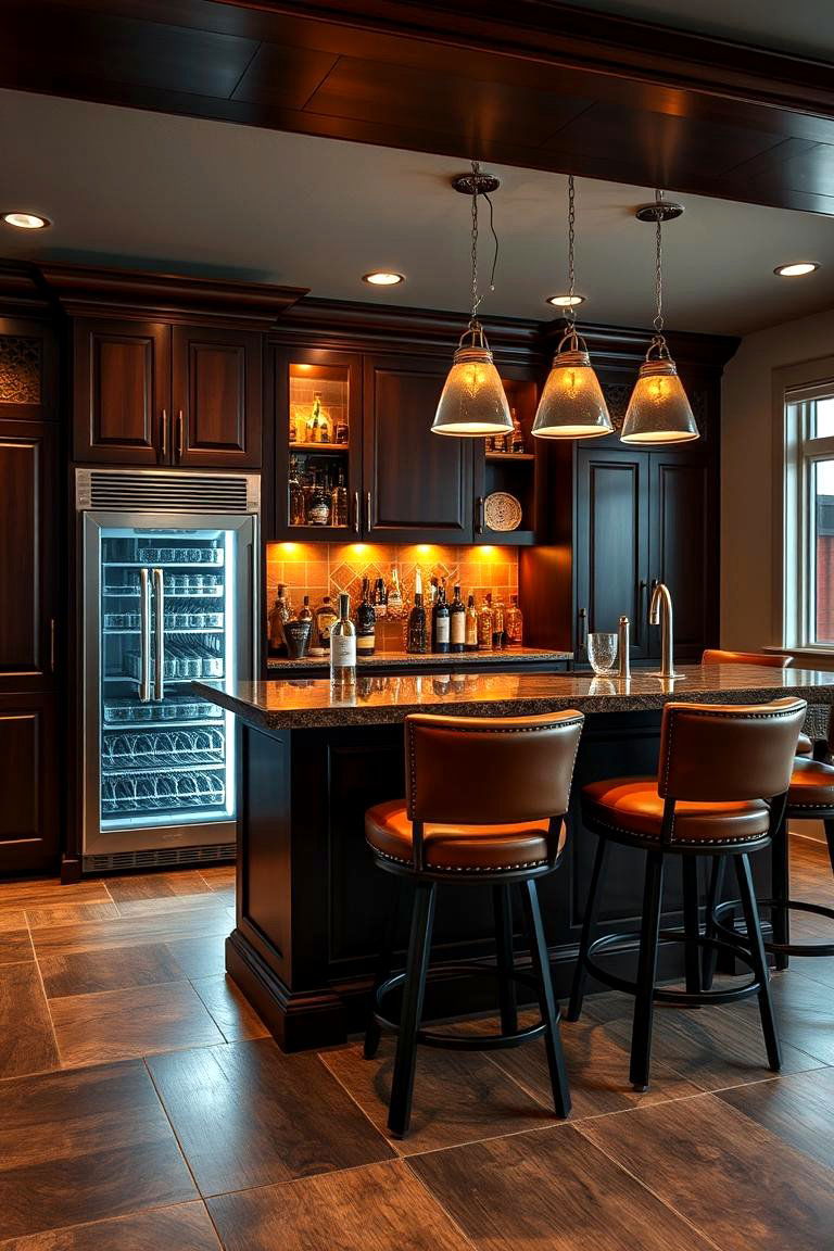 Professional Grade Home Bar - 25 Luxury Man Cave Ideas