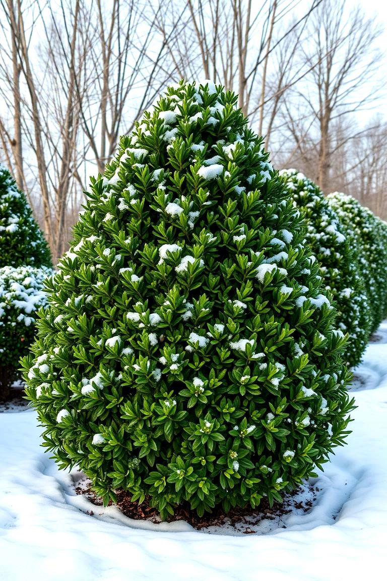 Provides Year Round Greenery - 25 Front Yard Boxwood Shrubs