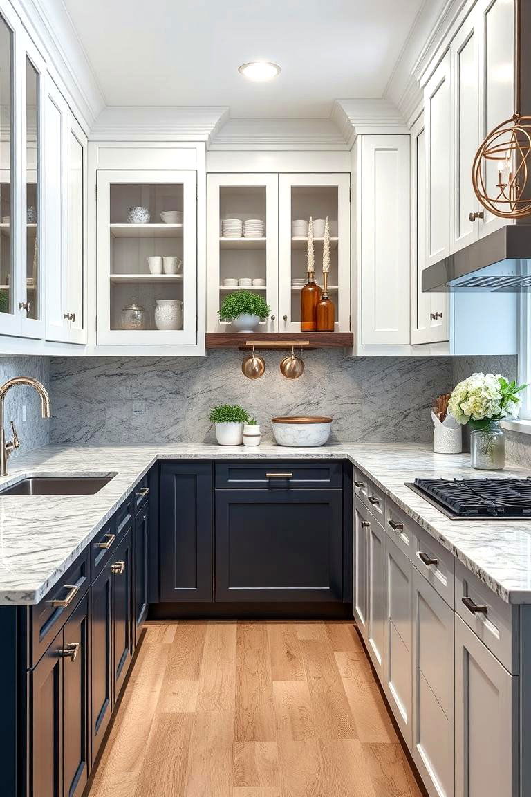 Quartz Countertops for Durability and Beauty - 25 Transitional Kitchen Ideas