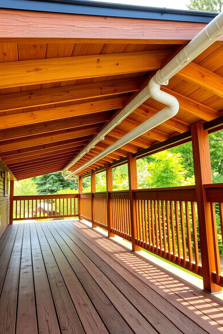 Rainwater Harvesting System for Sustainability - 25 Covered Deck Ideas