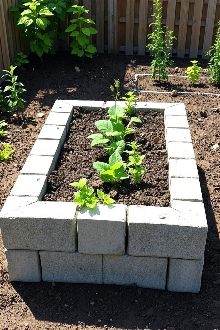 Raised Bed Garden - 25 Cinder Block Garden Ideas