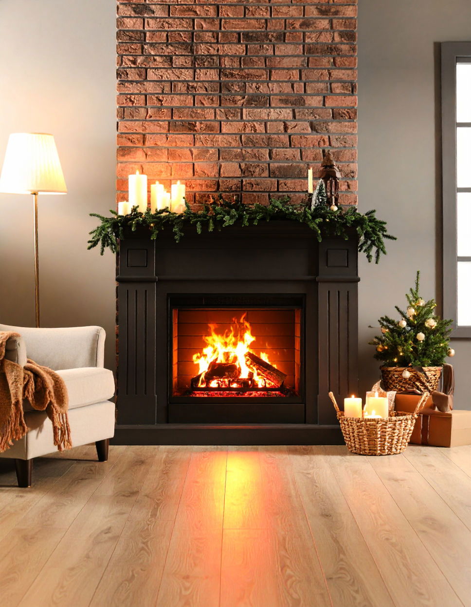 Raised Hearths for Improved Visibility Traditional Fireplaces