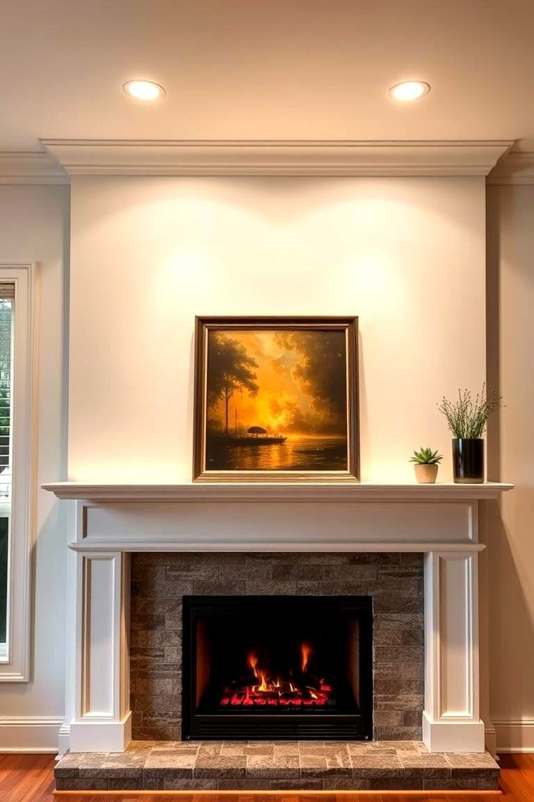 Recessed Lighting Above the Mantel - 25 Fireplace Mantel Lighting Ideas