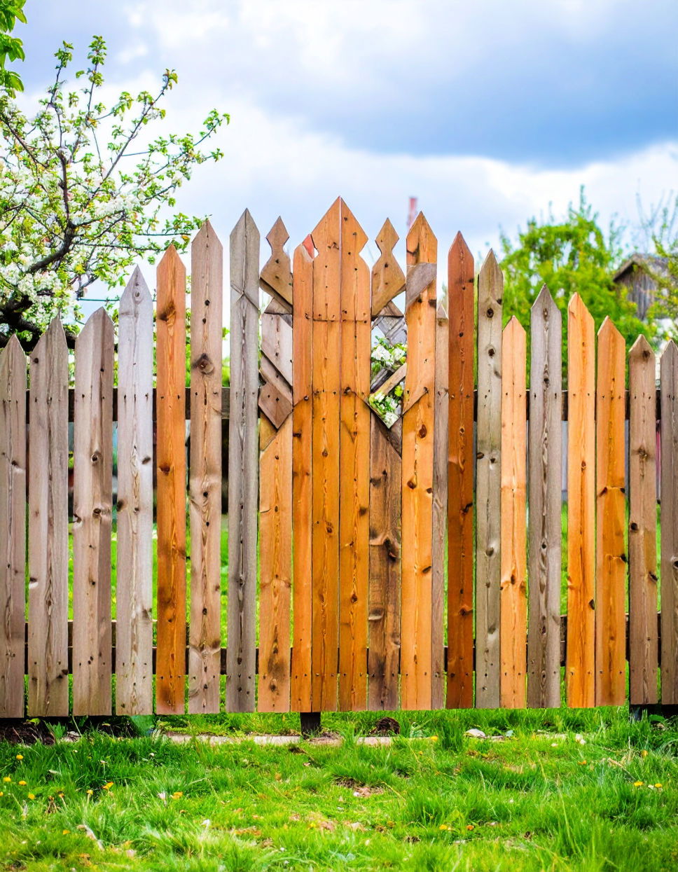 Reclaimed Wood Fence Art