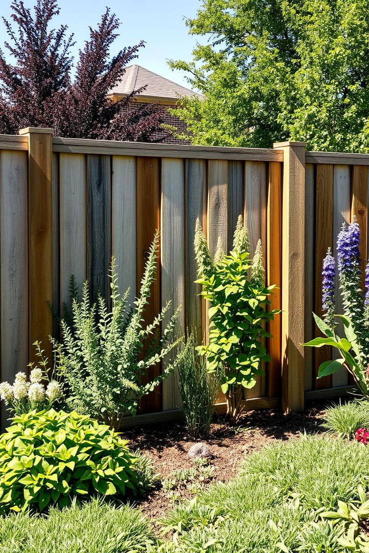 Reclaimed Wood Fencing for Rustic Appeal - 25 Vintage Garden Ideas