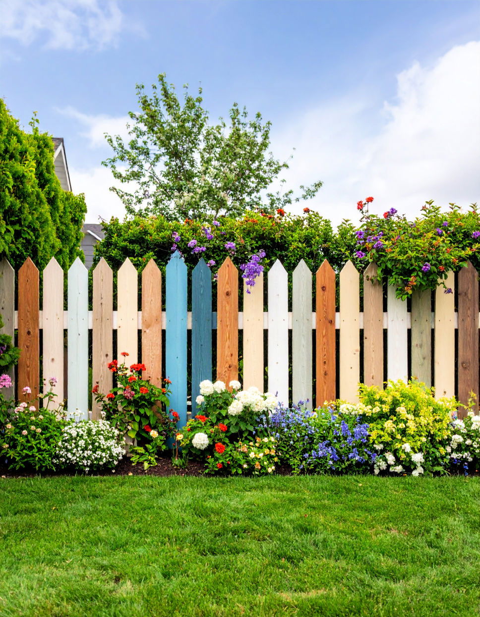 Reclaimed Wood Look Fence Painting
