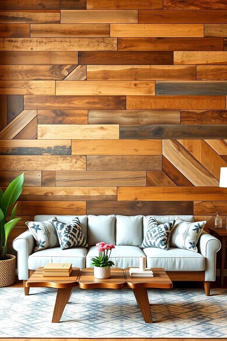 Reclaimed Wood Wall Art - 25 Farmhouse Wall Decor Ideas
