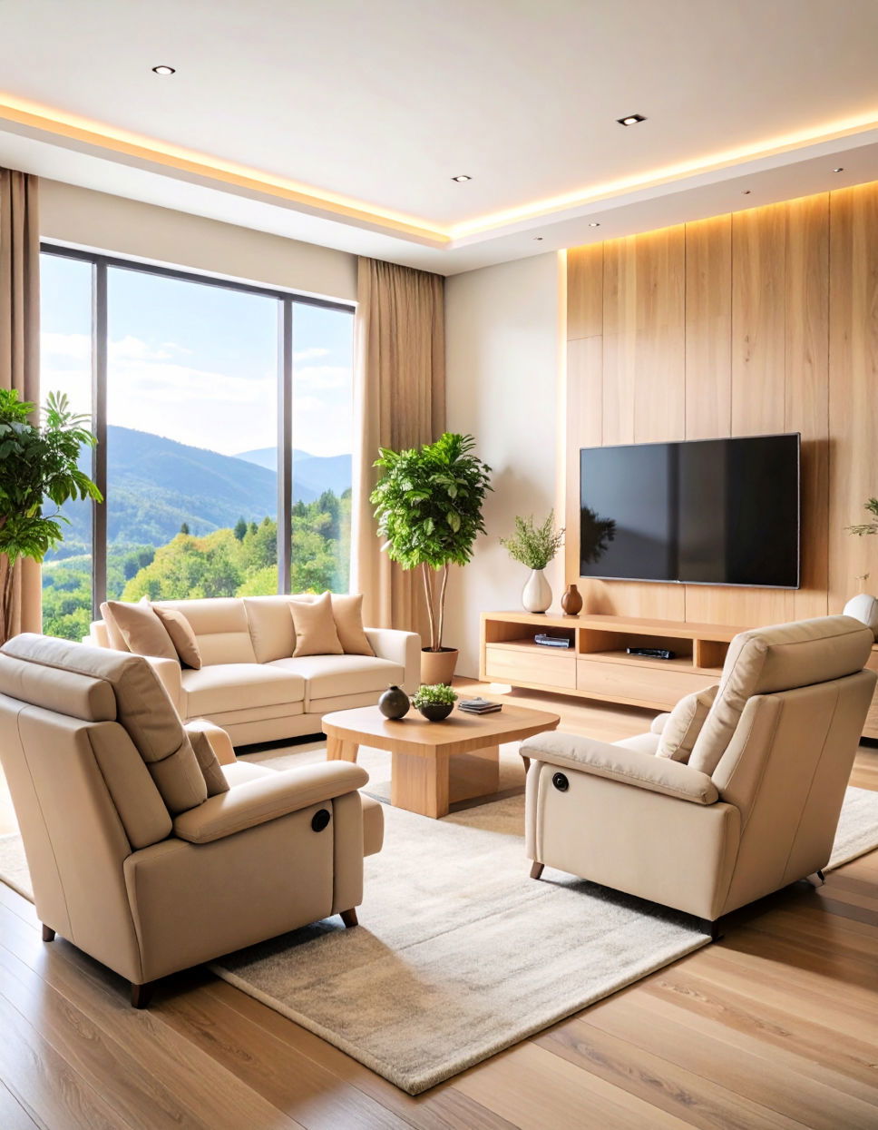 Reclining Chairs for Extra Comfort Tv Room Ideas