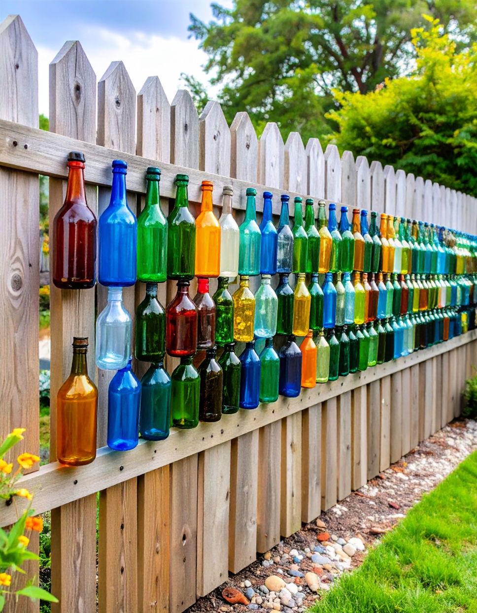 Recycled Bottle Art