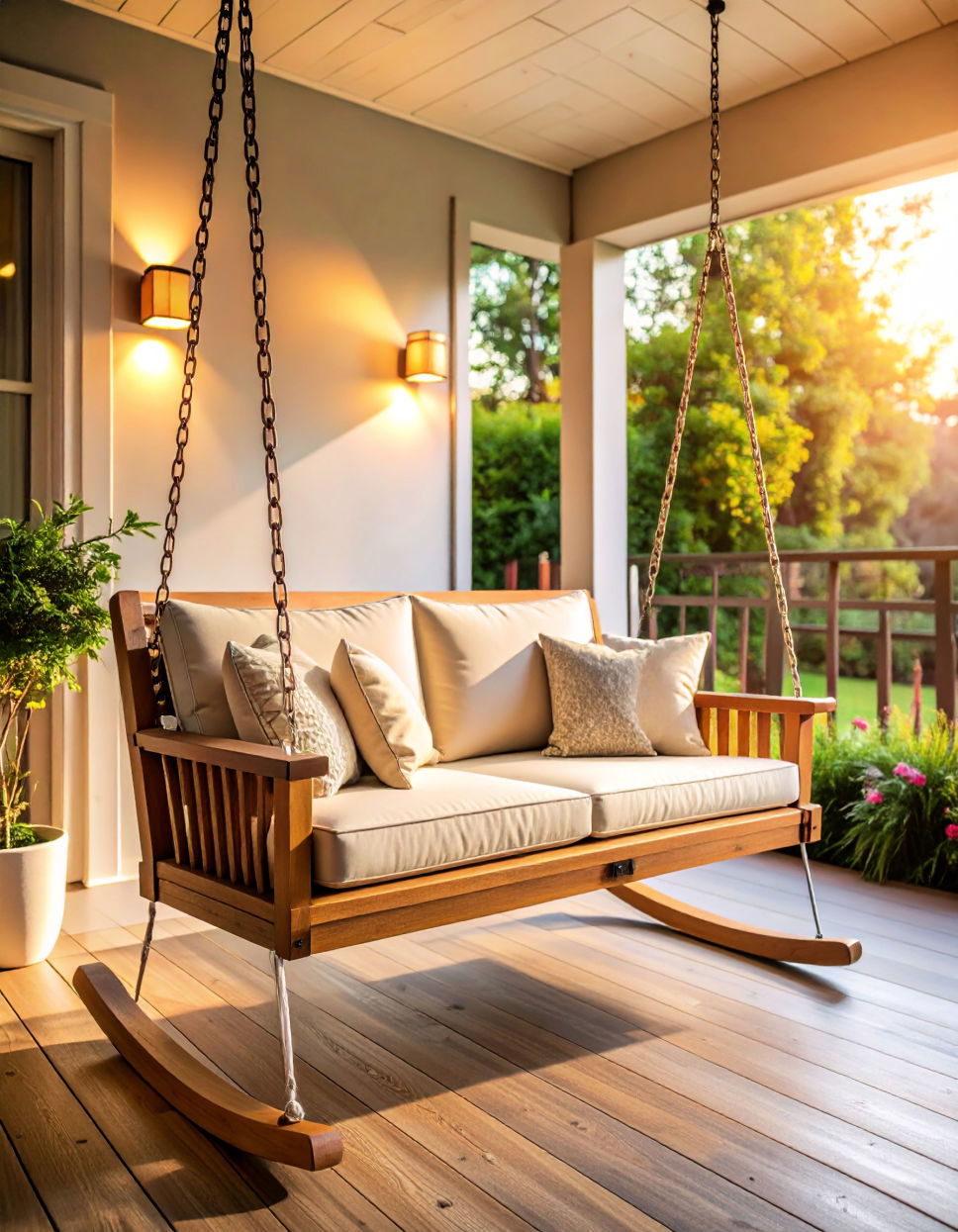 Recycled Materials Porch Swing