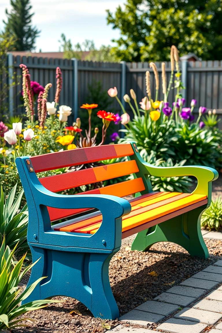 Recycled Plastic Bench for Eco Friendly Comfort - 25 Garden Seating Ideas