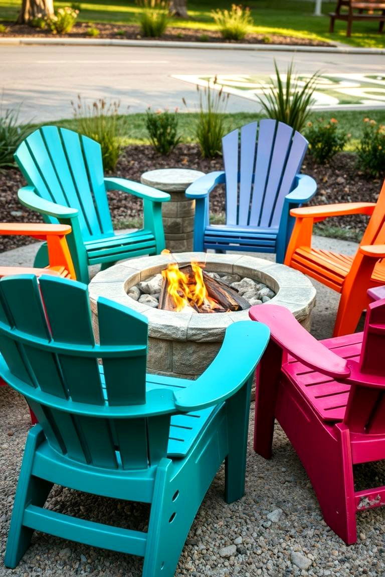 Recycled Plastic Chairs for an Eco Conscious Option - 25 Fire Pit Chair Ideas