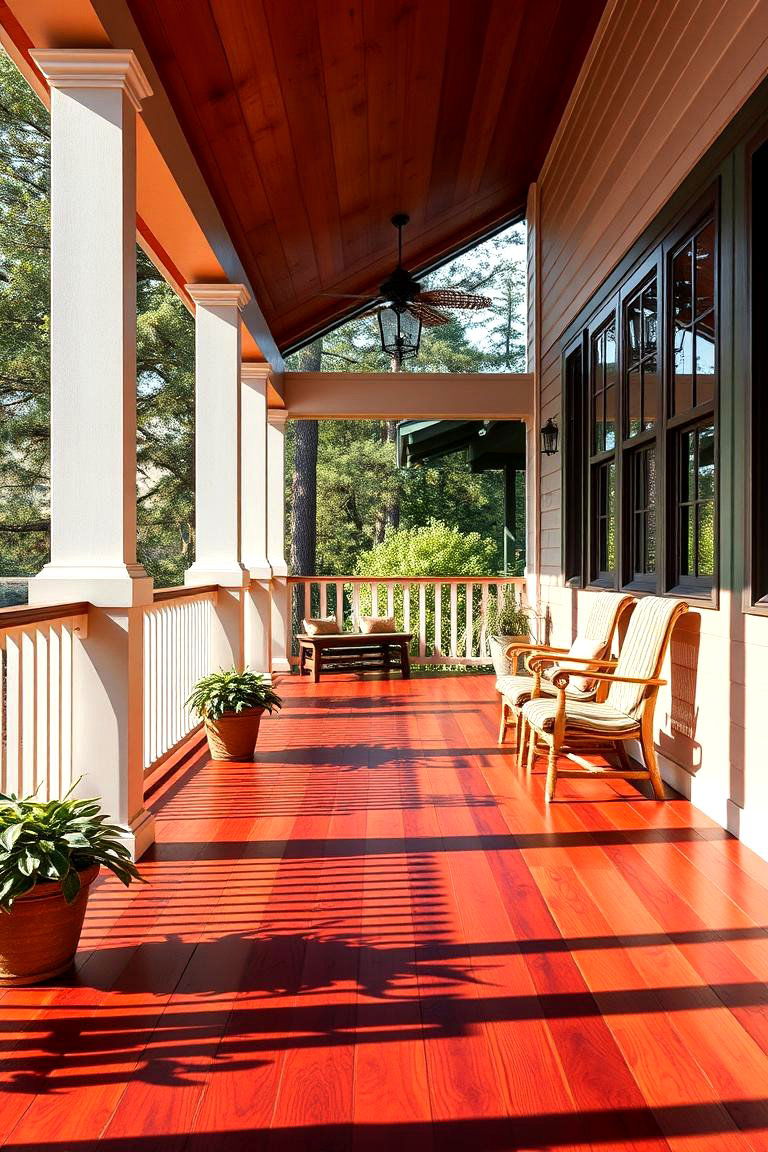 Redwood Porch Flooring for Timeless Elegance and Durability - 25 Porch Flooring Options