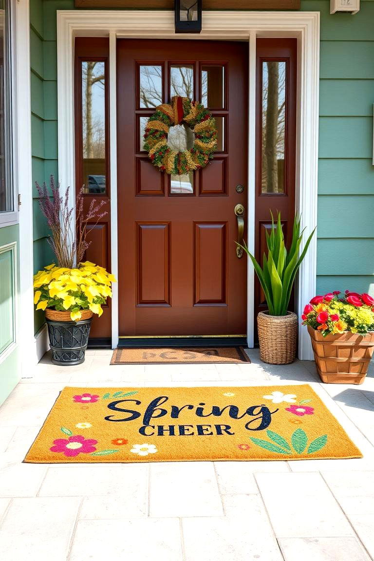 Refreshing Your Entryway with a Welcoming Doormat - 25 Spring Decor Ideas