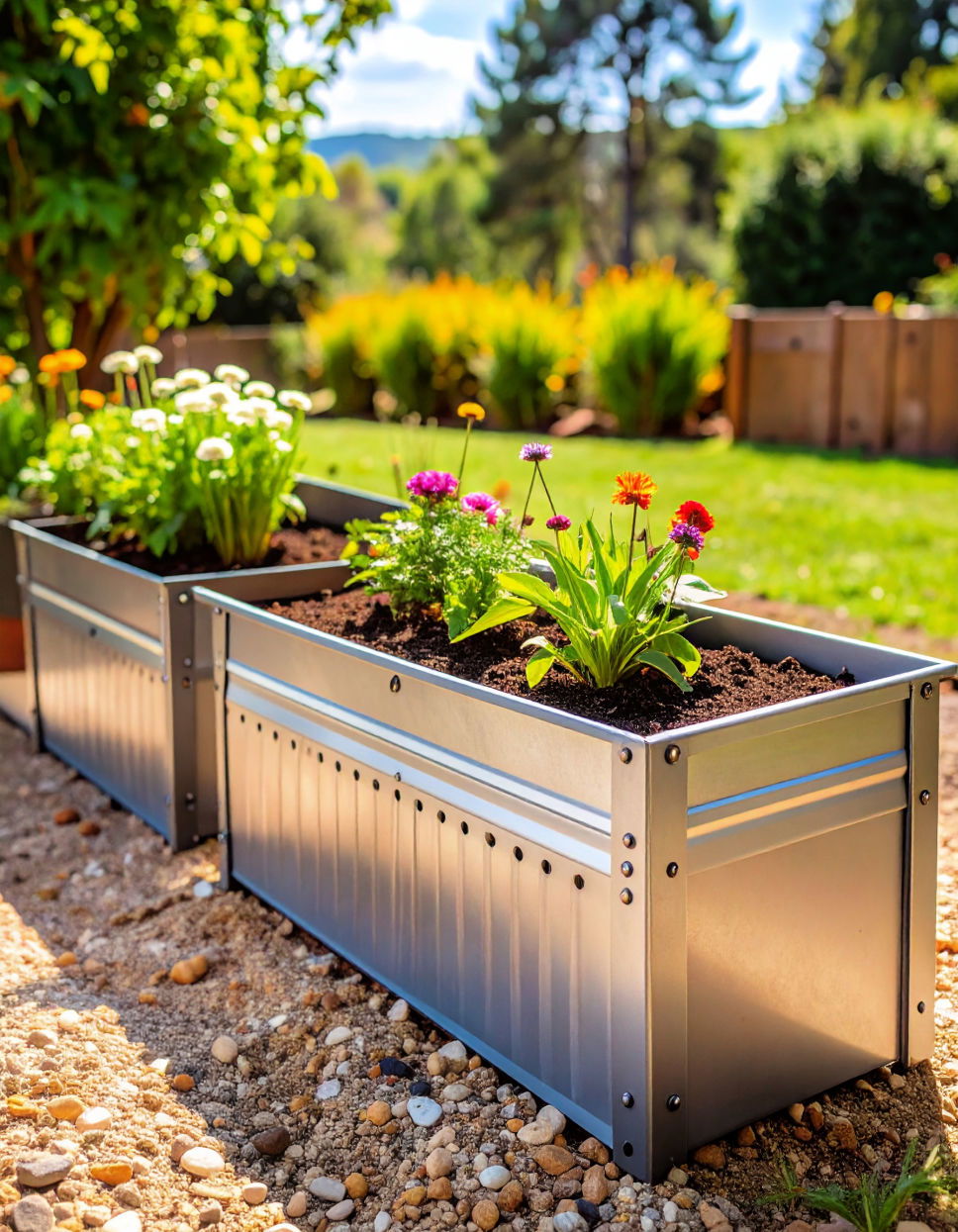 Repurposed Wine Barrel Halves