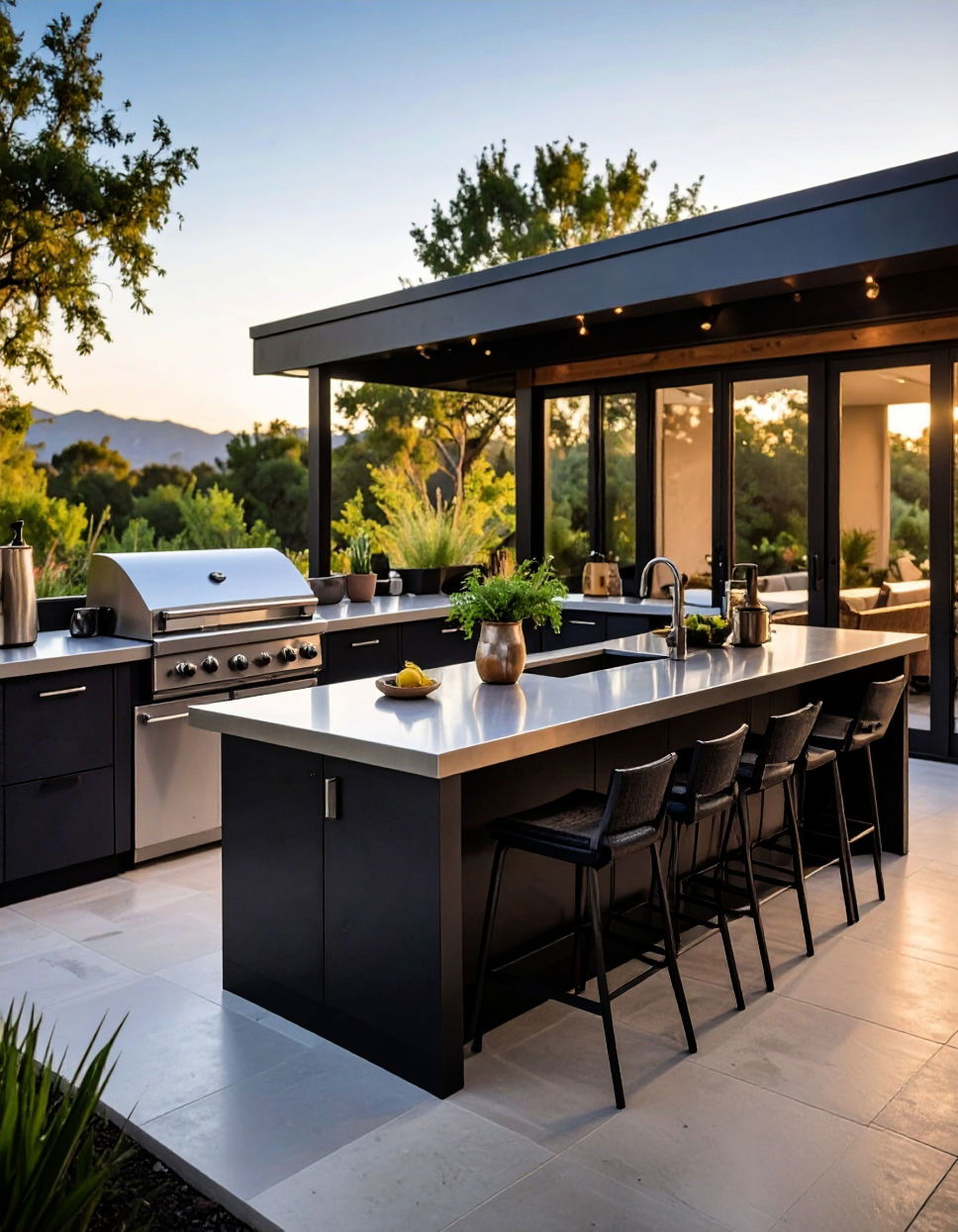 Resilient Stainless Steel Countertops Types of Outdoor Kitchen Countertops