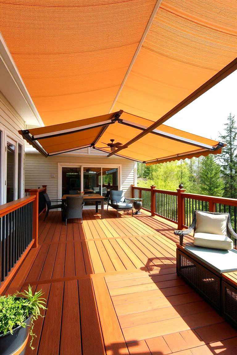 Retractable Roof for Versatility - 25 Covered Deck Ideas