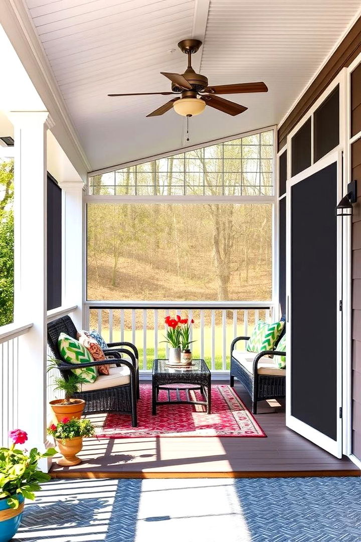 Retractable Screens for Bug Free Enjoyment - 25 Veranda Ideas